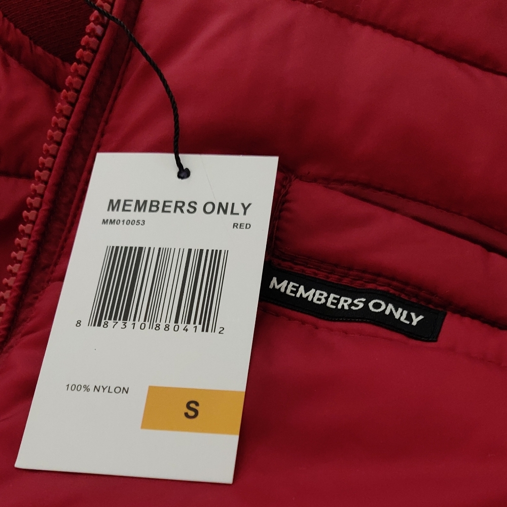 Members Only Puffer Jacket RED